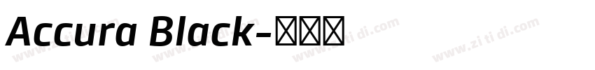 Accura Black字体转换 Accura Black字体转换